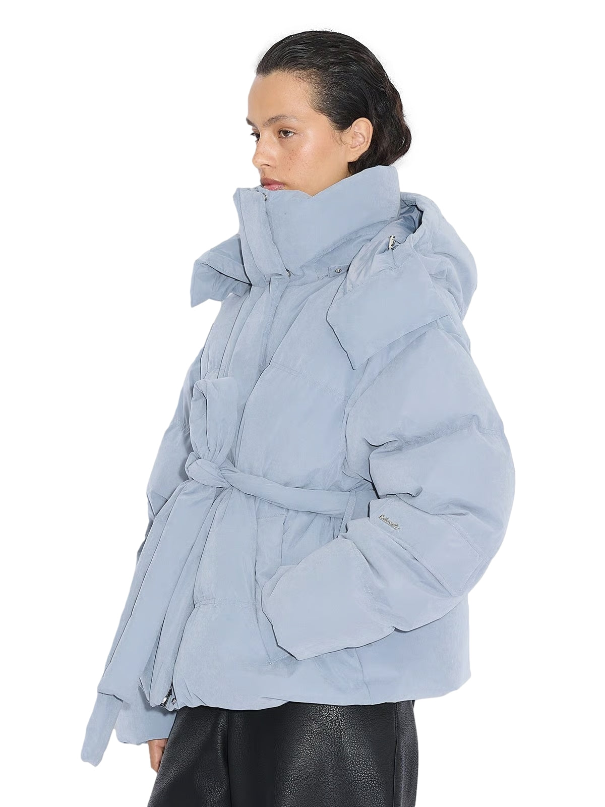 Holzweiler Steilia Brushed Down Jkt Jakke Gråblå - modostore.no