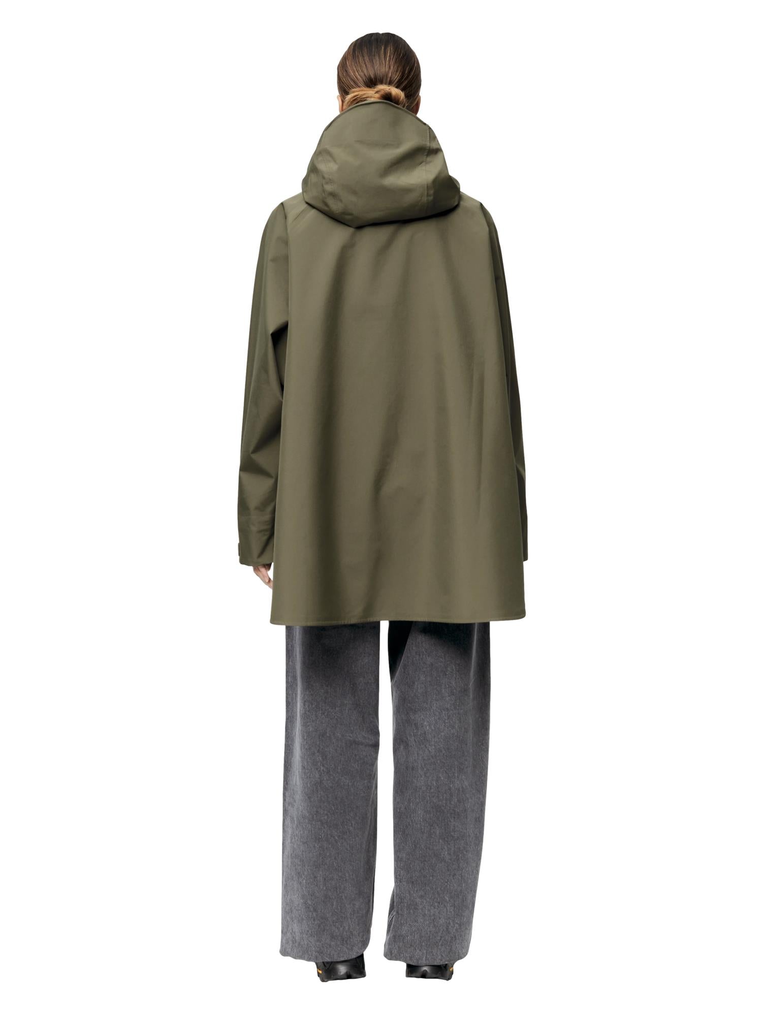 Blæst Voss Poncho Grape Leaf Jakke Oliven