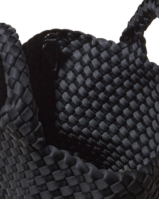 Sort Naghedi St. Barths Small Tote-veske i stoff med håndtak og romslig design, perfekt for daglig bruk