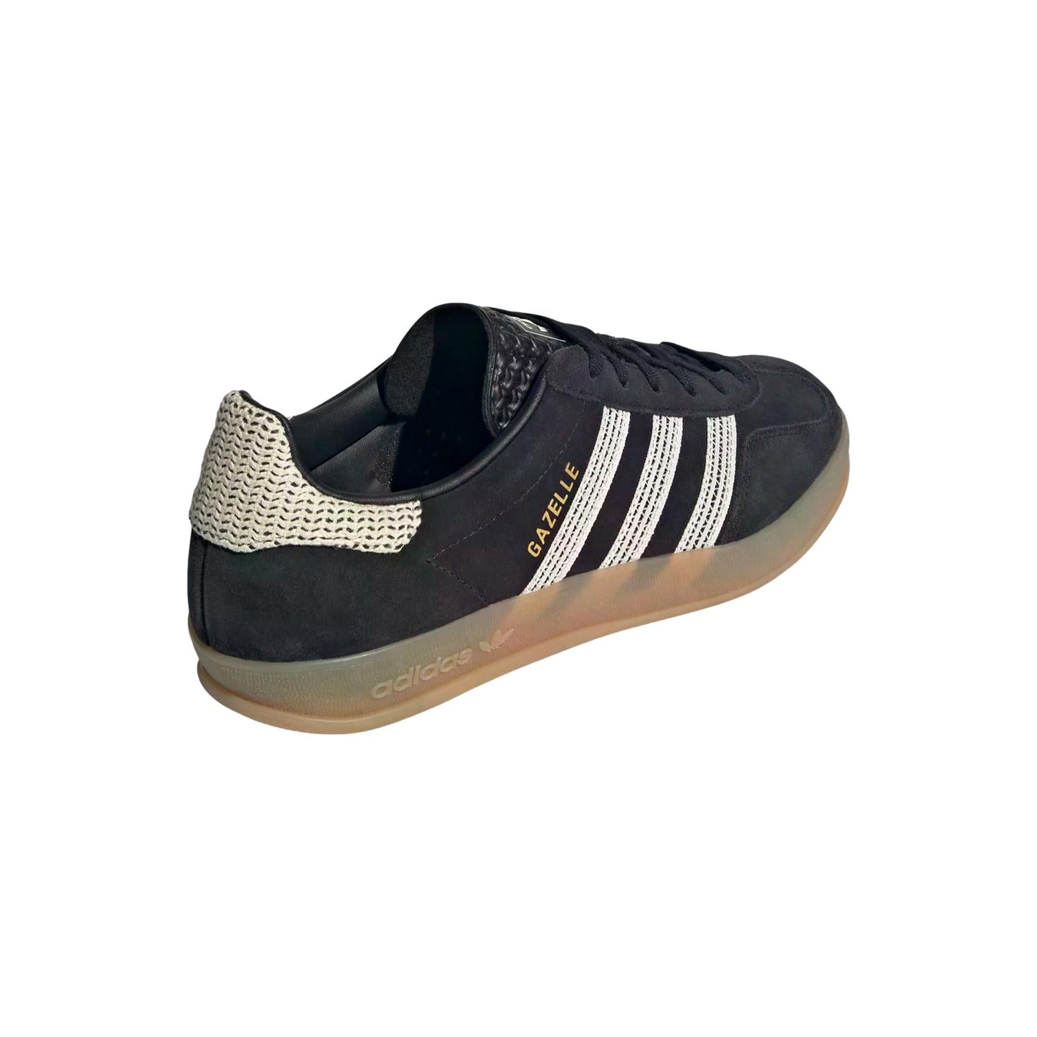 Adidas GAZELLE INDOOR W JI2755 Sko Sort Og Beige - modostore.no
