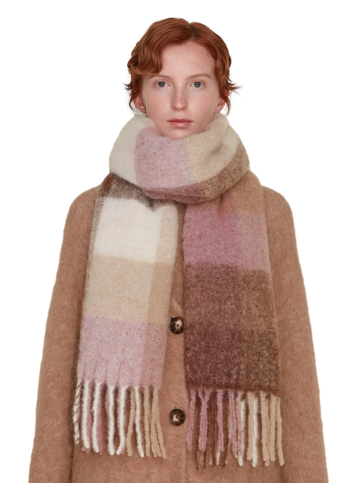 Holzweiler Fresia Skjerf Brun Mønster - modostore.no