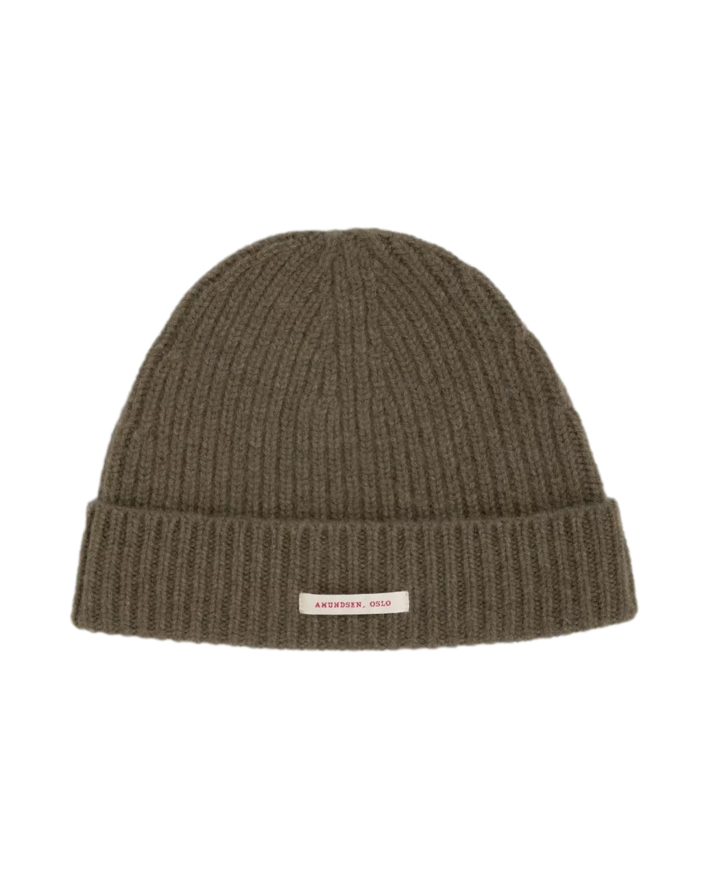 Amundsen Cashmere Beanie Lue Mosegrønn