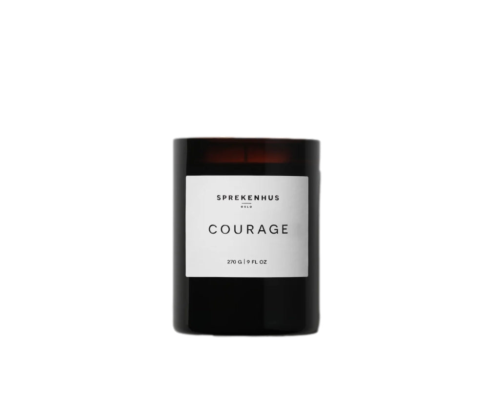 Sprekenhus Scented Candle 270g - Courage Duftlys Gjennomsiktig