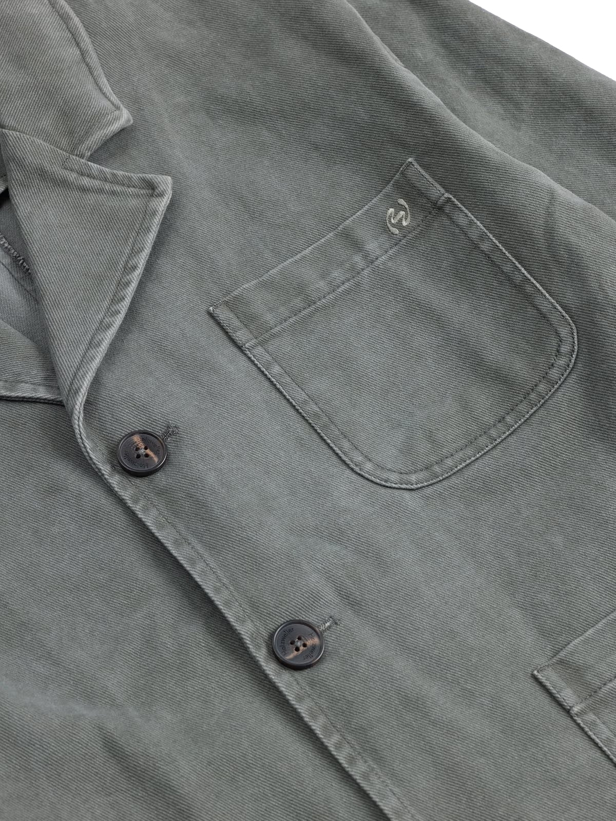 Holzweiler Relaxed Twill Blazer Blazer Gråblå - modostore.no