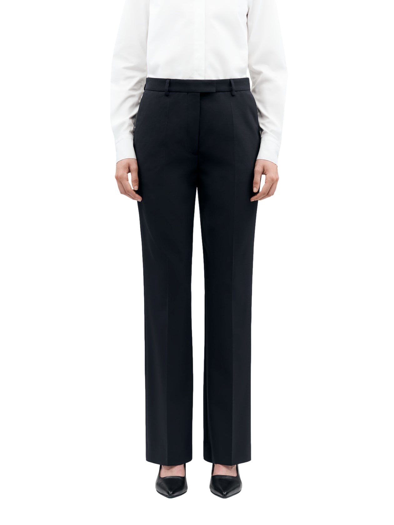 Tiger of Sweden Marfa Wool Blend Trousers Dressbukse Navy - modostore.no
