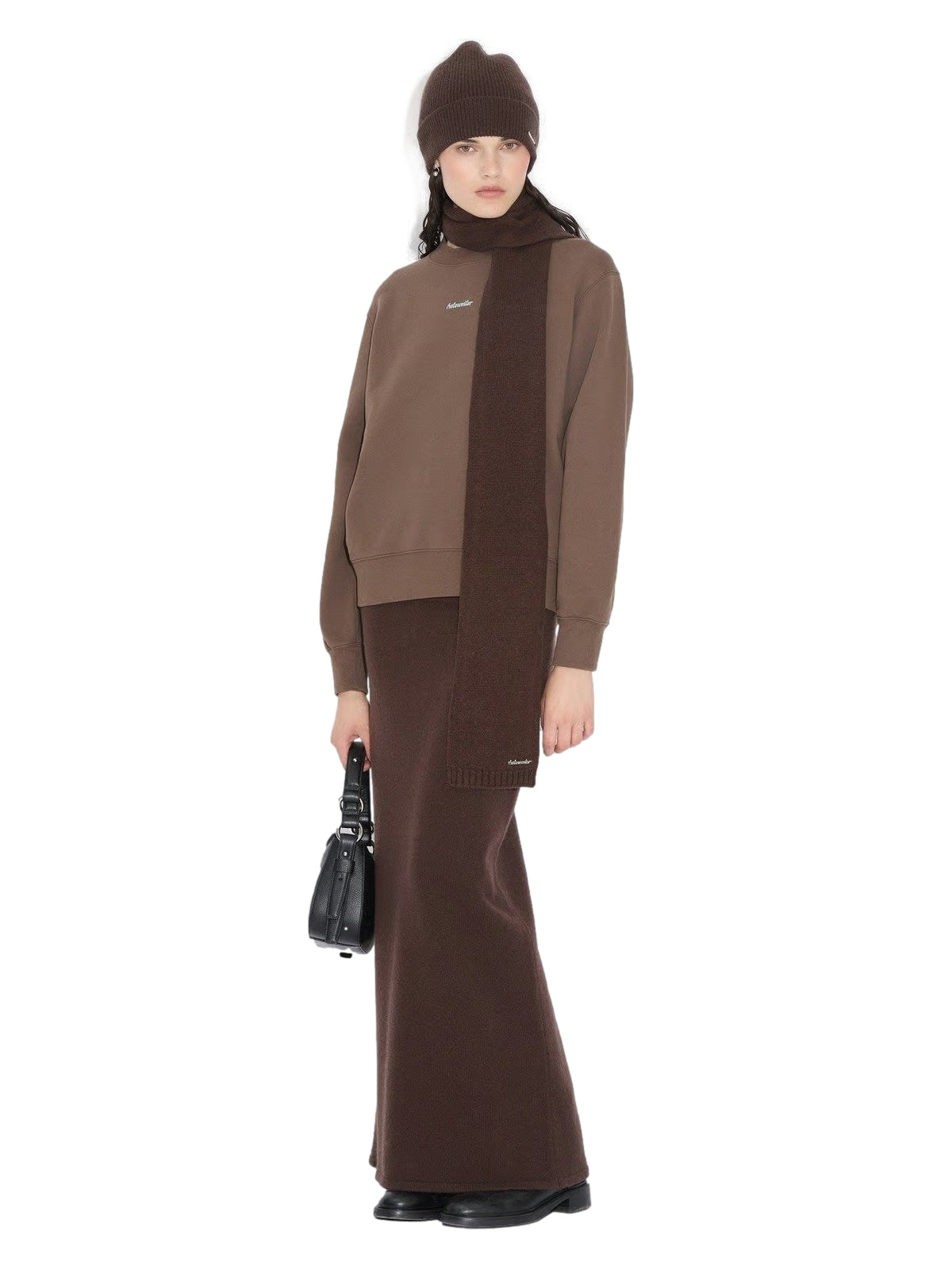 Holzweiler Wool Scarf Skjerf Brun