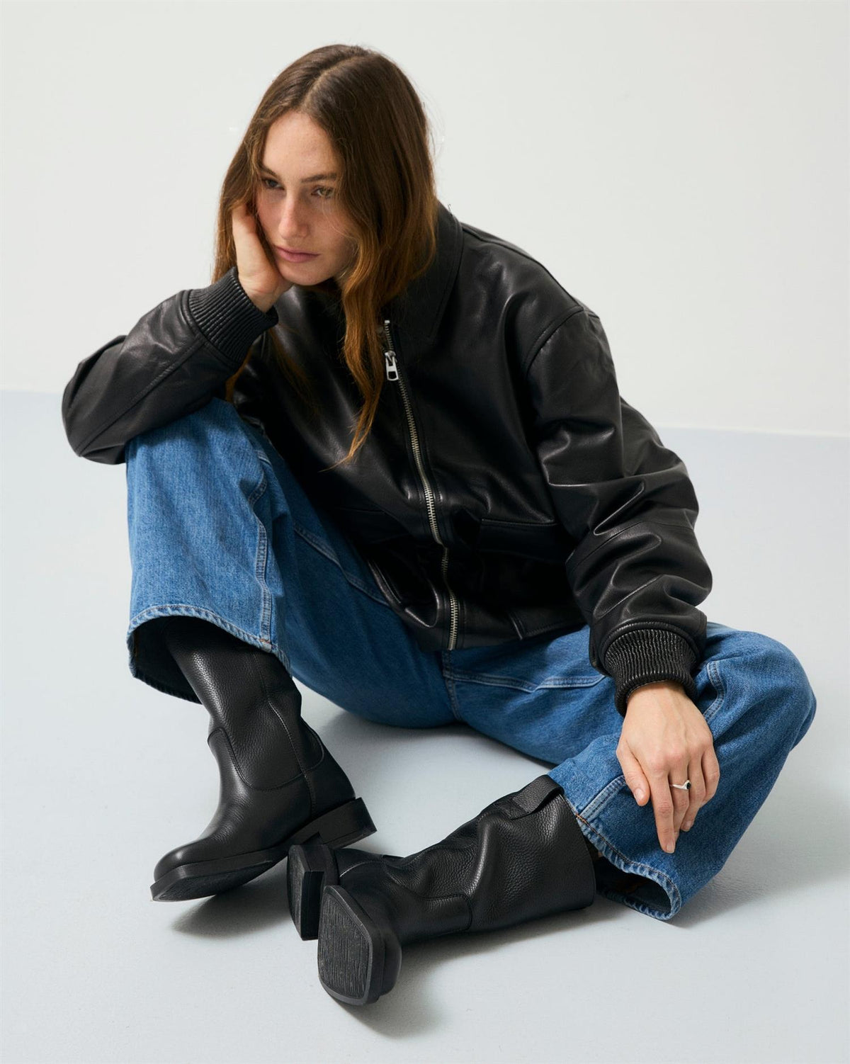 Garment Project Tali Boot - Black Tumbled Sko Sort