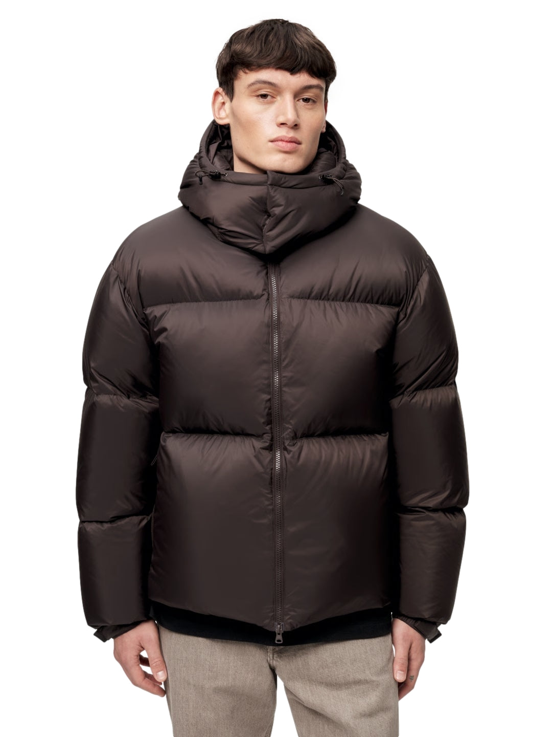 Blæst Perma Lightweight Down Jacket Brown Soil Jakke Brun