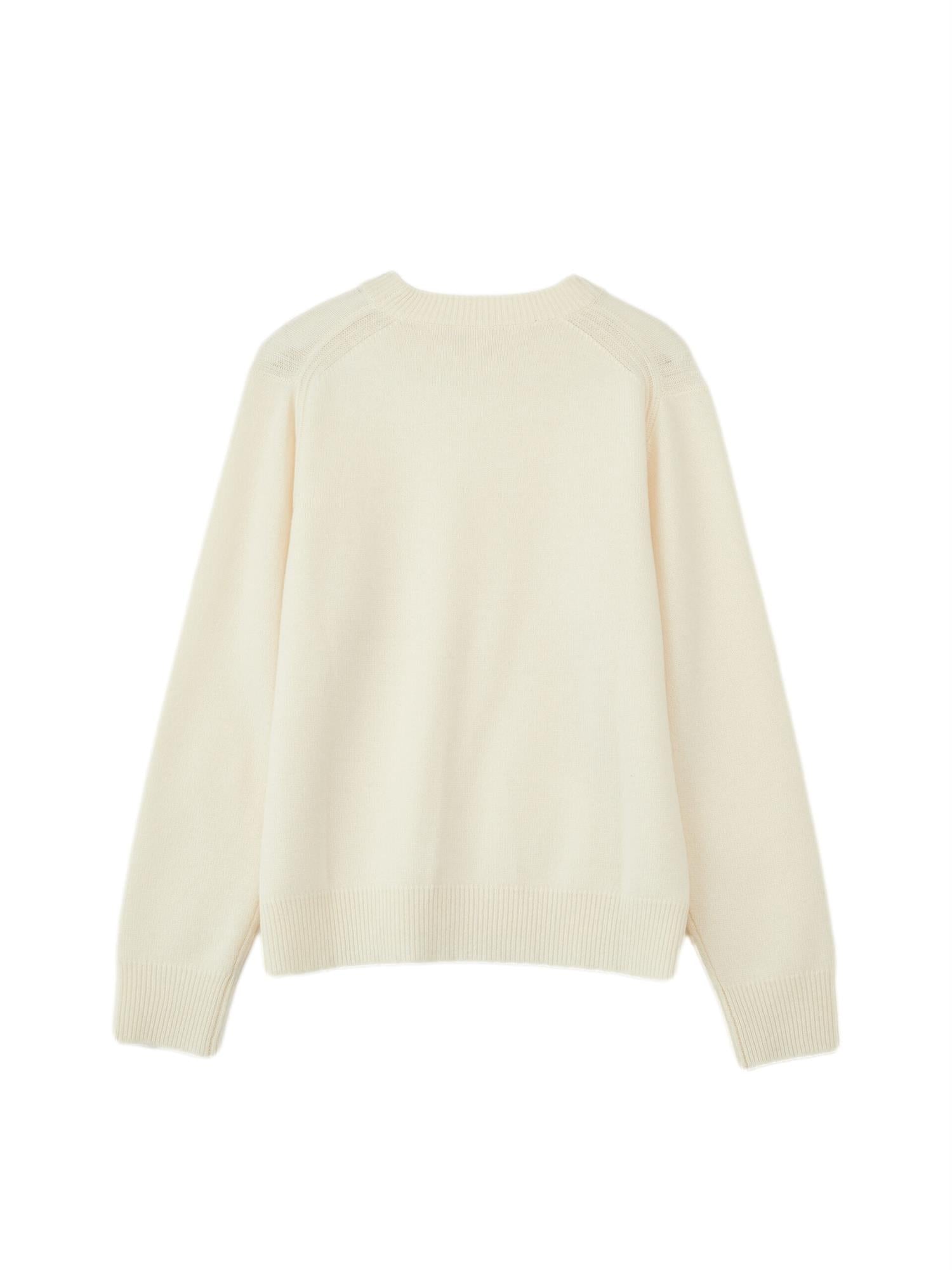 Julie Josephine Alma Sweater Genser Hvit - modostore.no