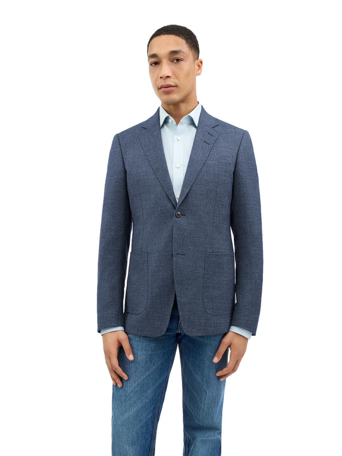Tiger of Sweden Justin HL Wool/Linen Blazer Dusty Blue Dressjakke Blå