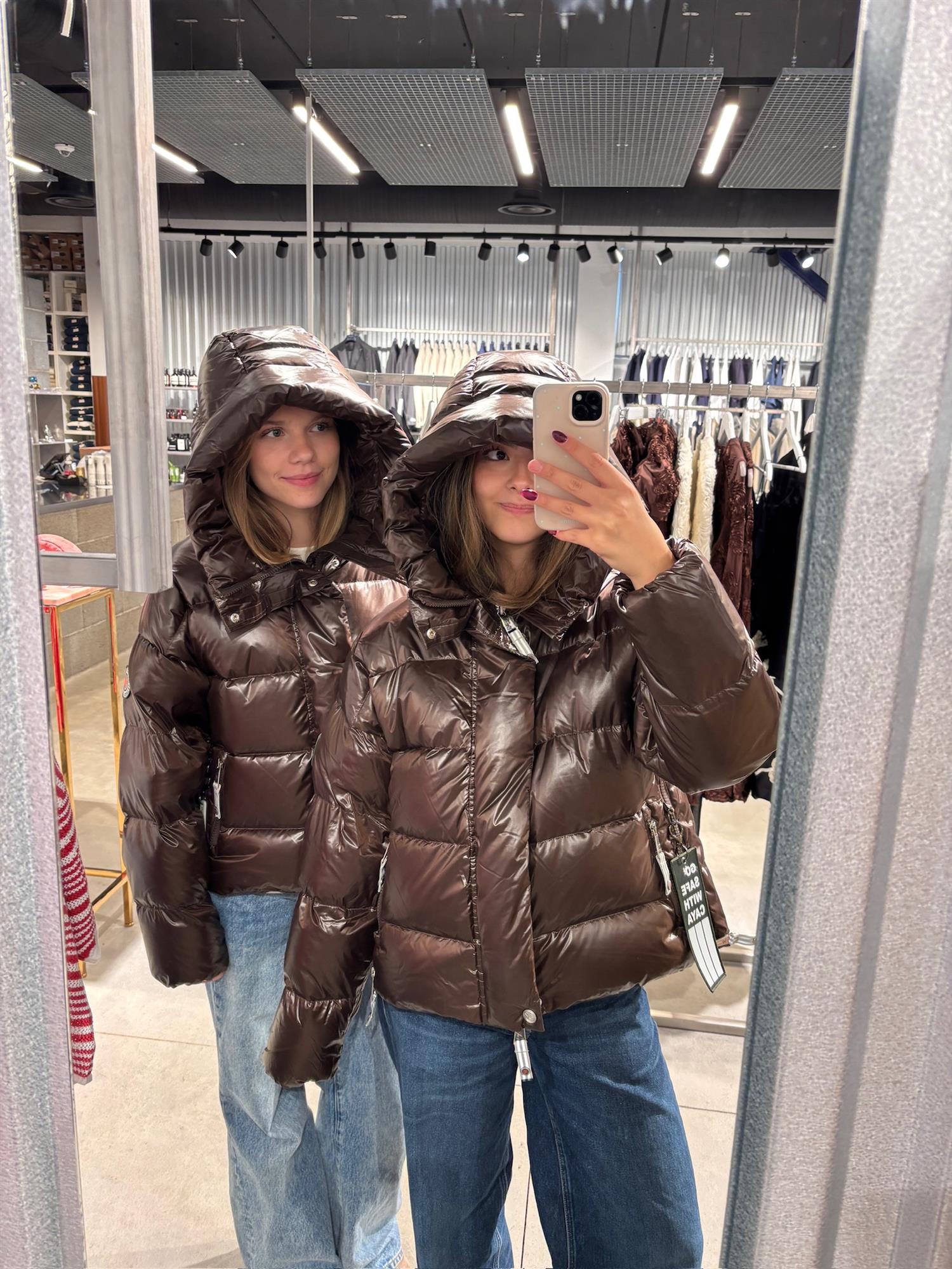 CAYA Ginny Short Coffee Jakke Mørkebrun - modostore.no