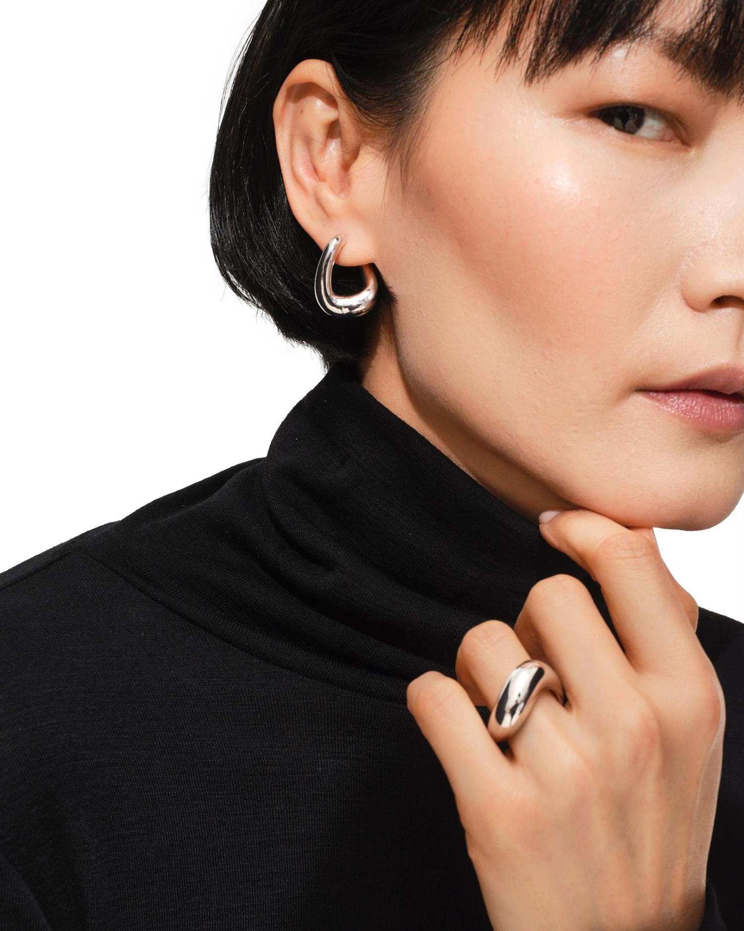 Tom Wood Twist Hoops Øredobber Sølv - modostore.no