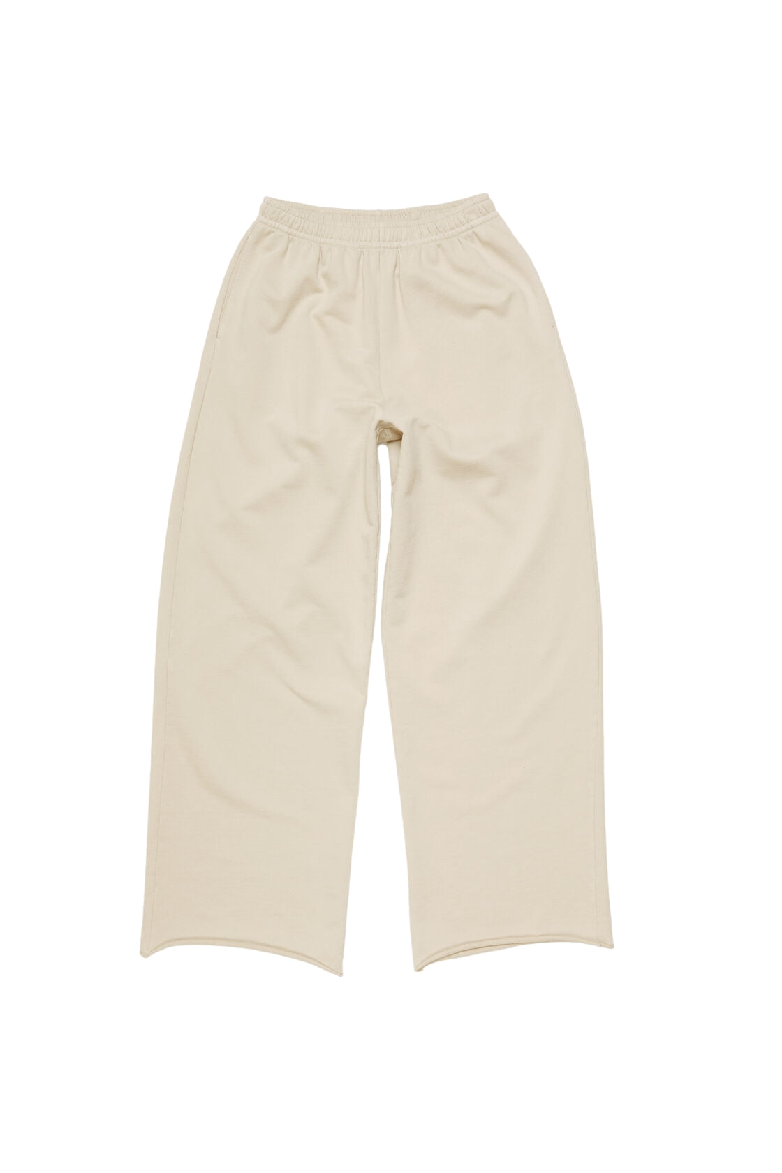 Acne Logo Sweatpants Bukse Beige Grå - modostore.no