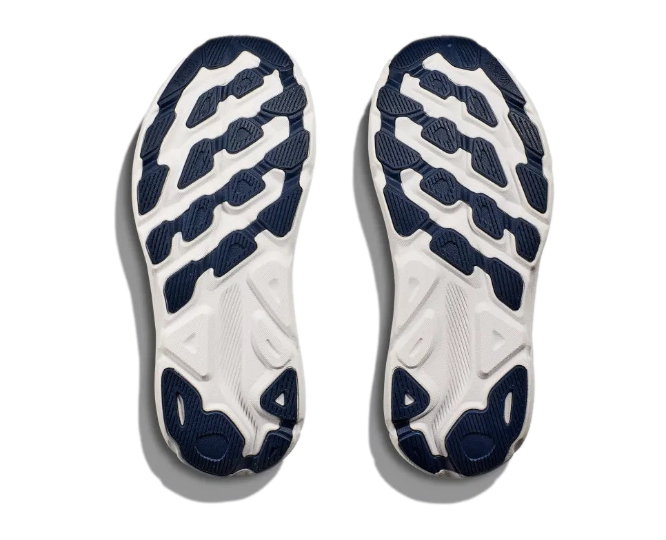 HOKA W Clifton 9 Sko Hvit Og Mørkeblå - modostore.no