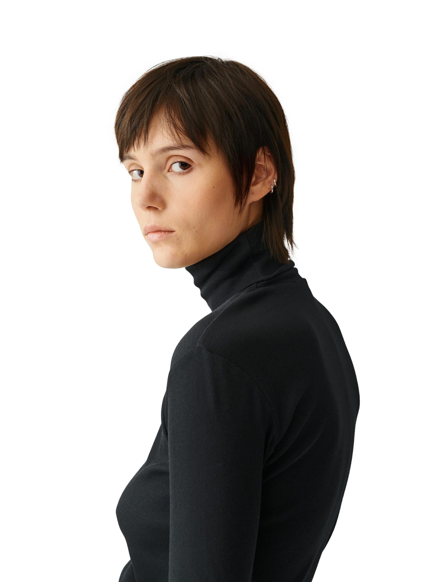 Julie Josephine Camilla Polo Genser Sort - modostore.no