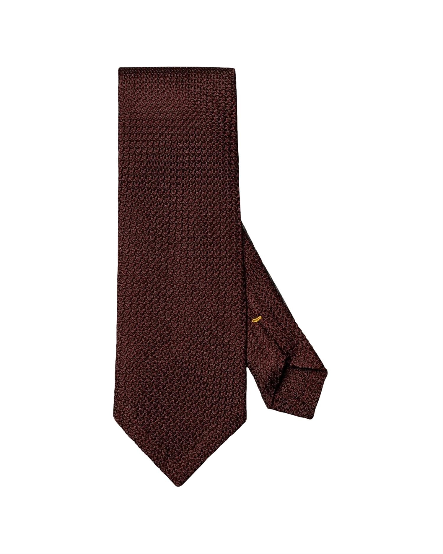 Eton Silk Grenadine Tie Slips Mørkerød - modostore.no