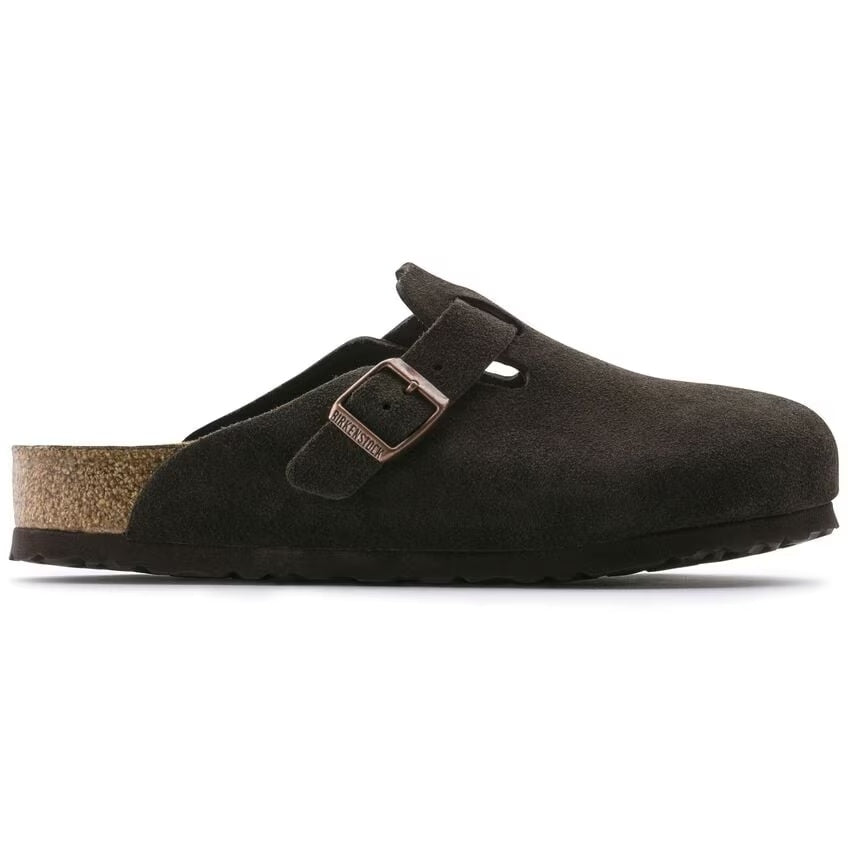 Birkenstock Boston SFB Suede Narrow Mocca Sko Brun - modostore.no