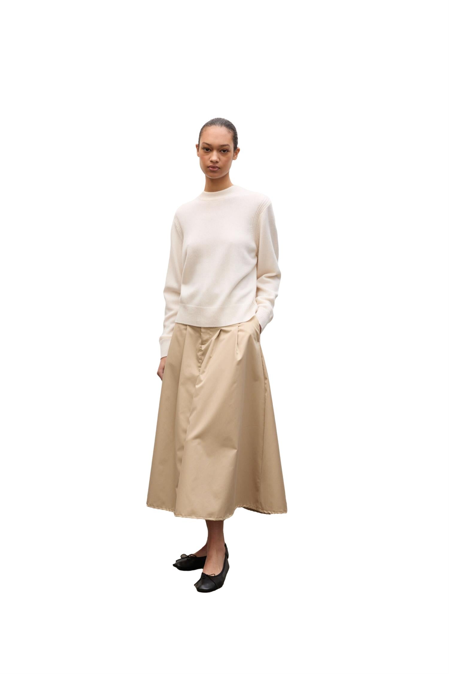 Julie Josephine Alma Sweater Genser Hvit - modostore.no