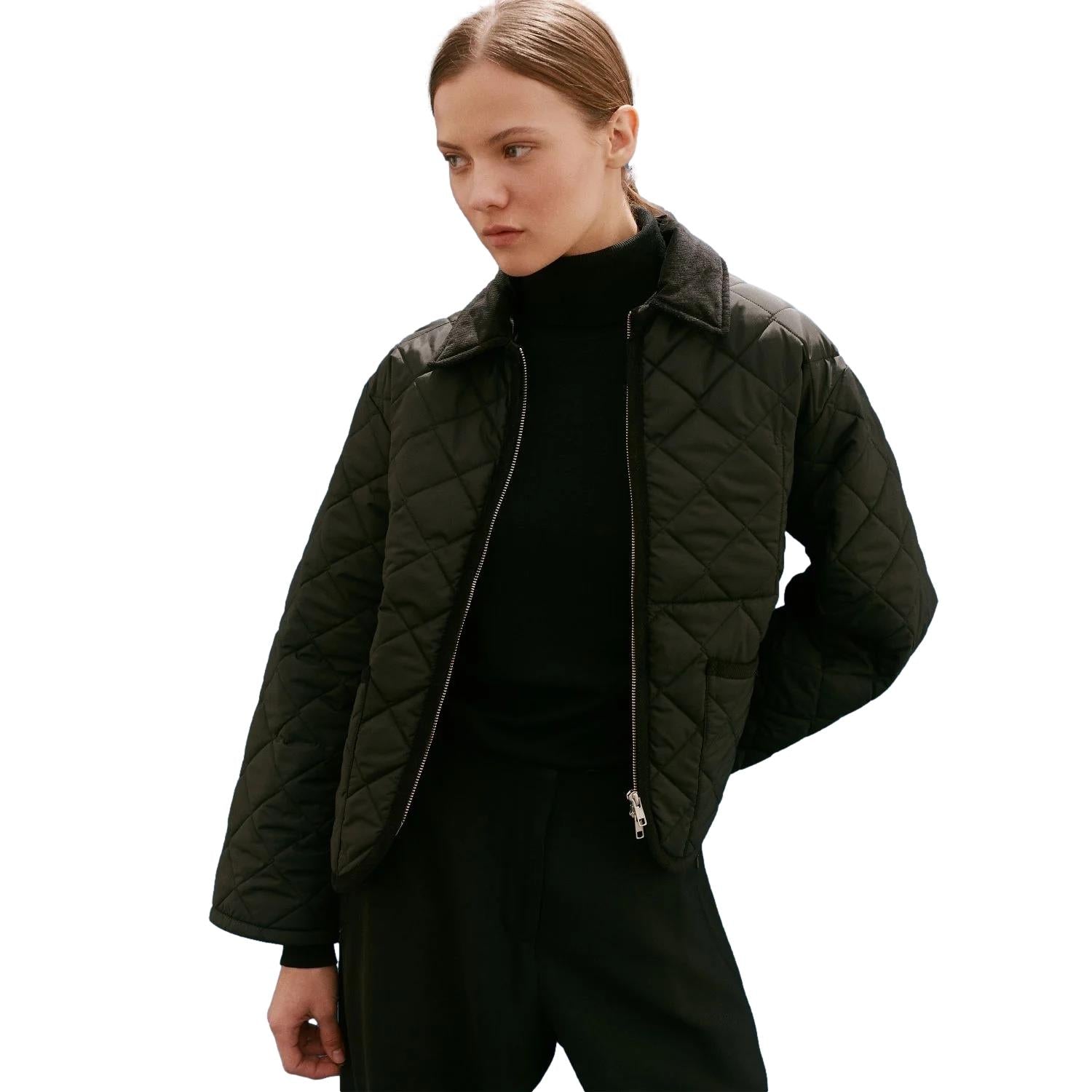 Lavenham UNWADDED TEYNHAM Jakke Sort - modostore.no