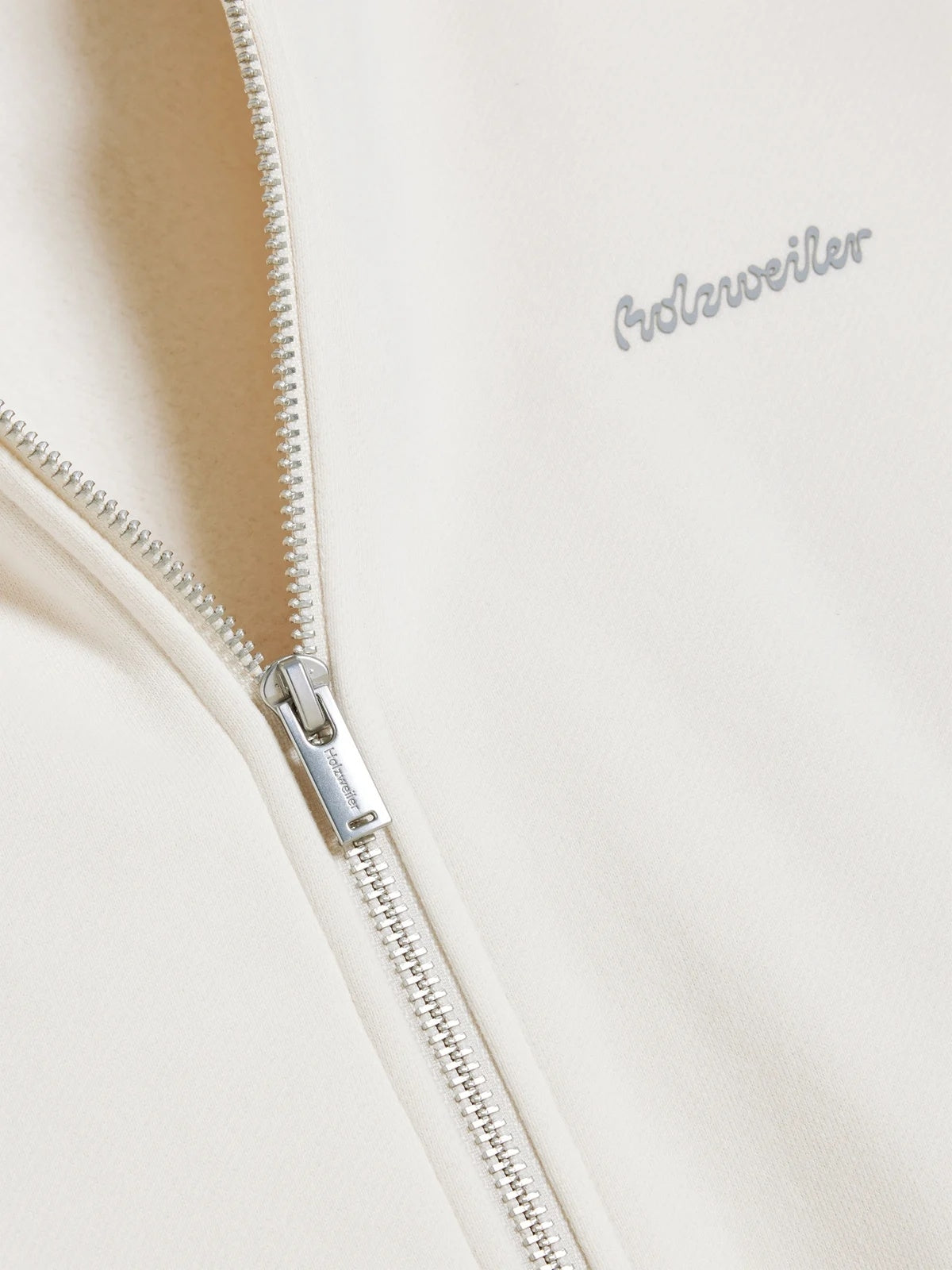 Holzweiler W Regular Zip Hoodie Hettejakke Ecru - modostore.no