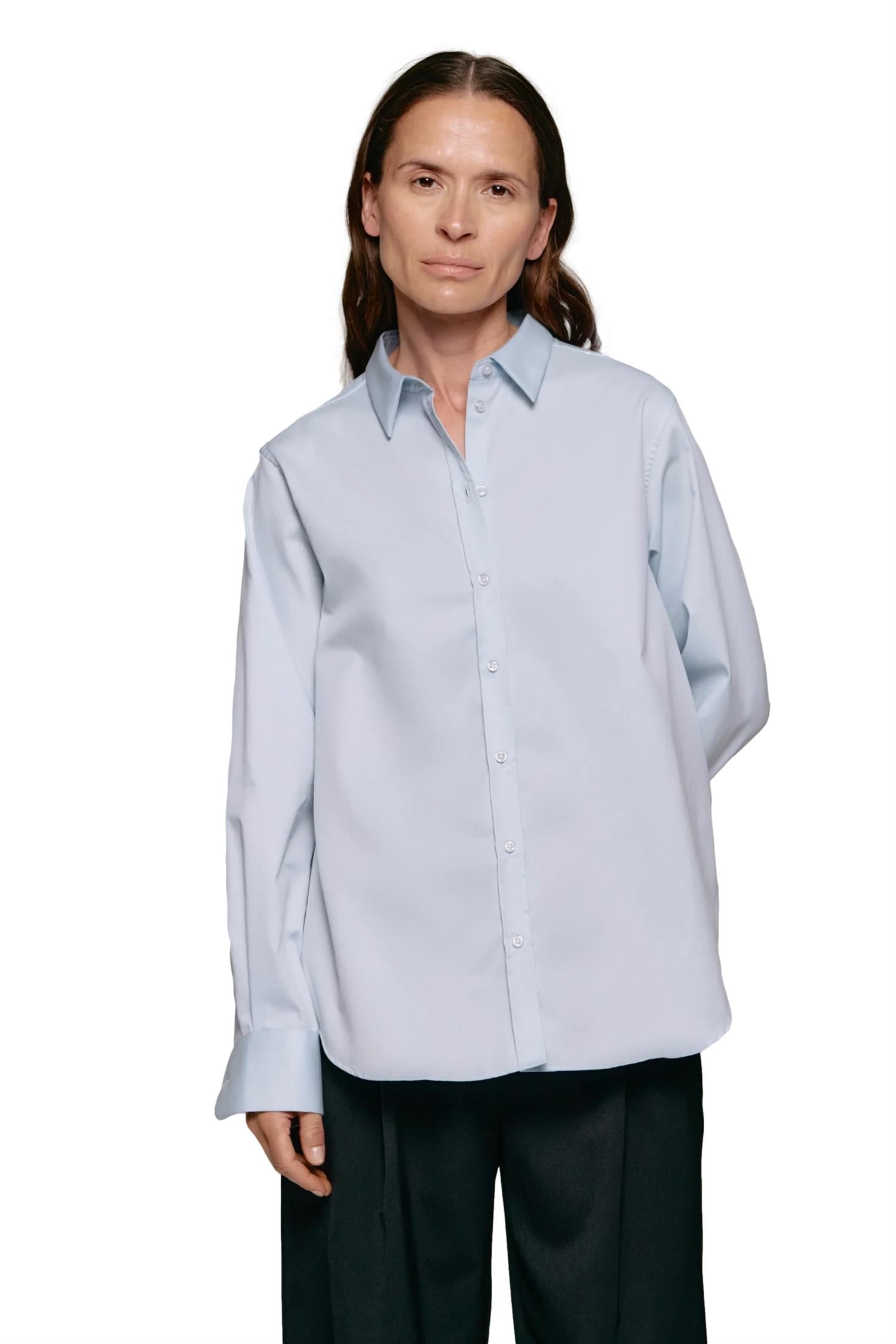 Julie Josephine Sofie Shirt Skjorte Lyseblå - modostore.no