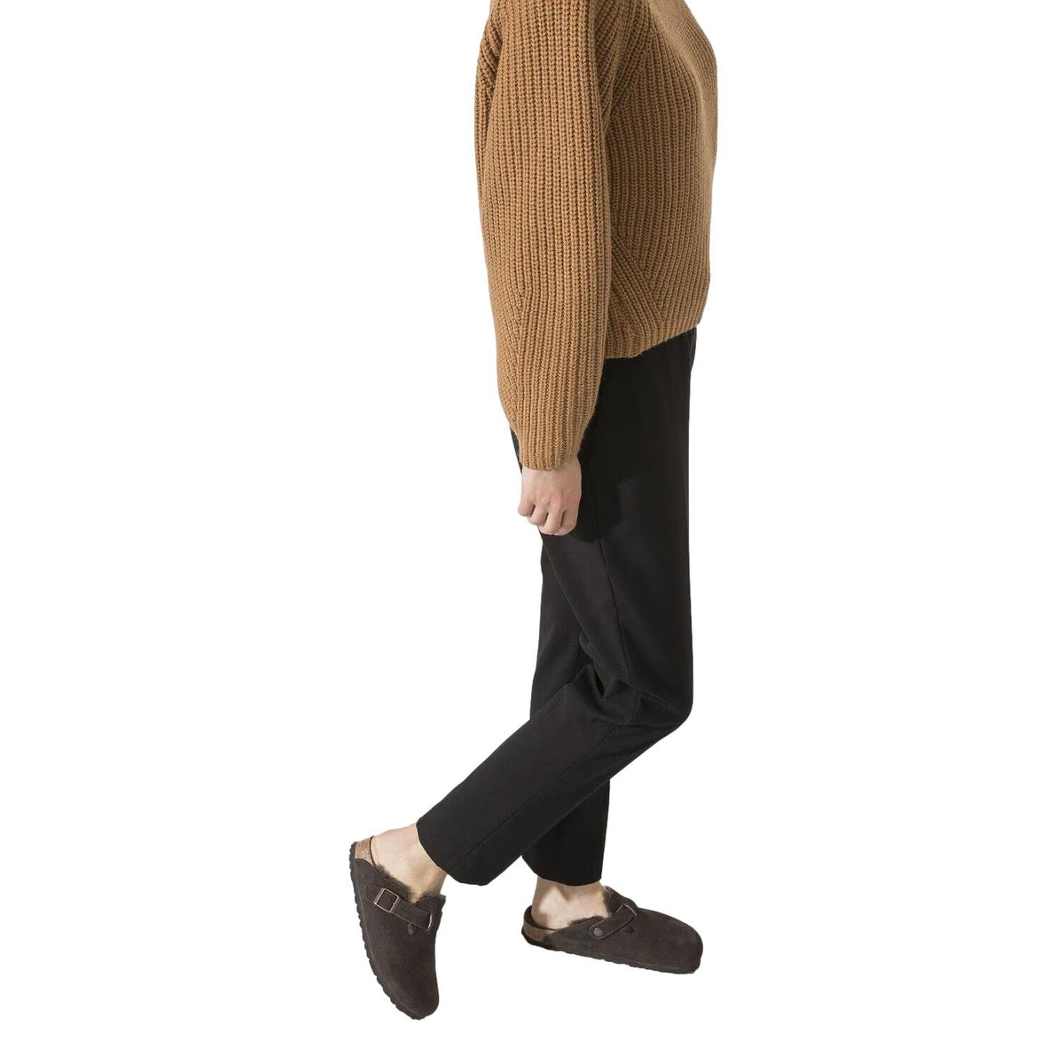 Birkenstock Boston Shearling narrow mocca skinnsko i brun med saueskinnfôr og komfortabel design