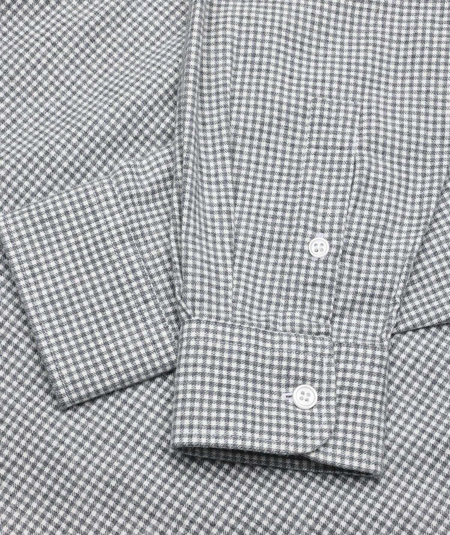 Garment Project Relaxed LS Button Down Shirt Skjorte Grå Mønster - modostore.no