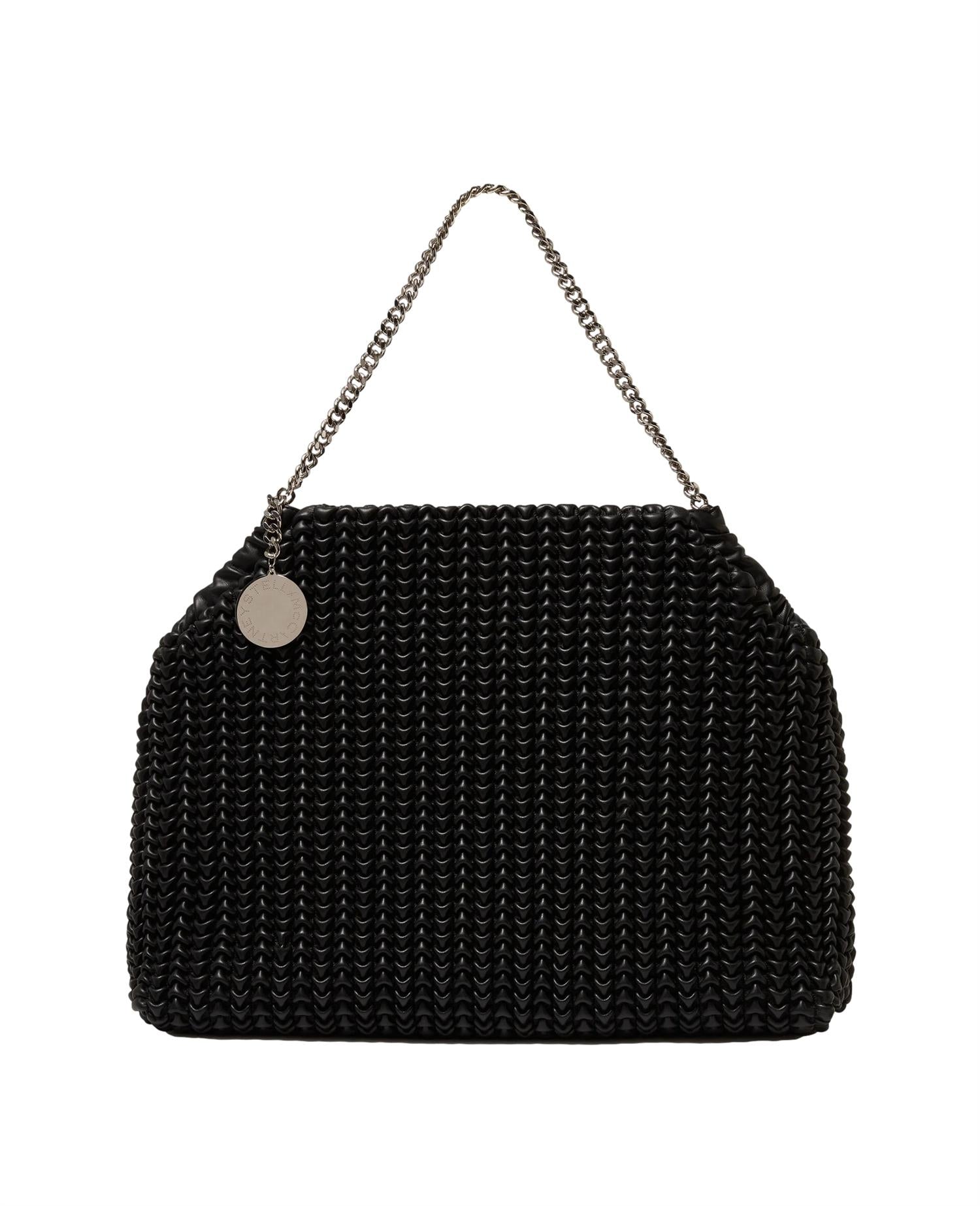 Stella McCartney Falabella Drawstring Bag Embroidery Veske Sort