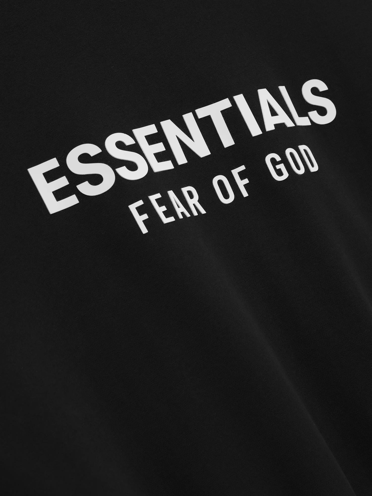 Fear of God Essentials Classic Full Zip-Up Hoodie Hettejakke Sort - modostore.no
