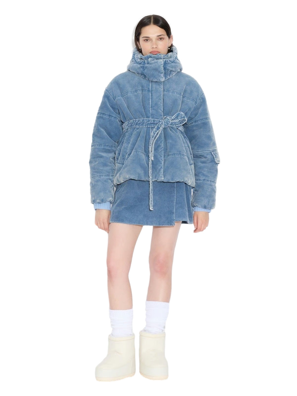 Holzweiler Steilia Corduroy Jacket Jakke Lyseblå - modostore.no