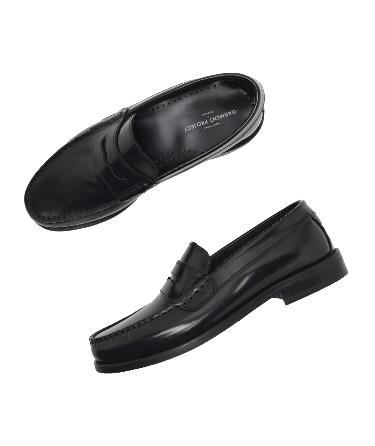 Garment Project Miles Penny Loafer - Black Poldio Sko Sort