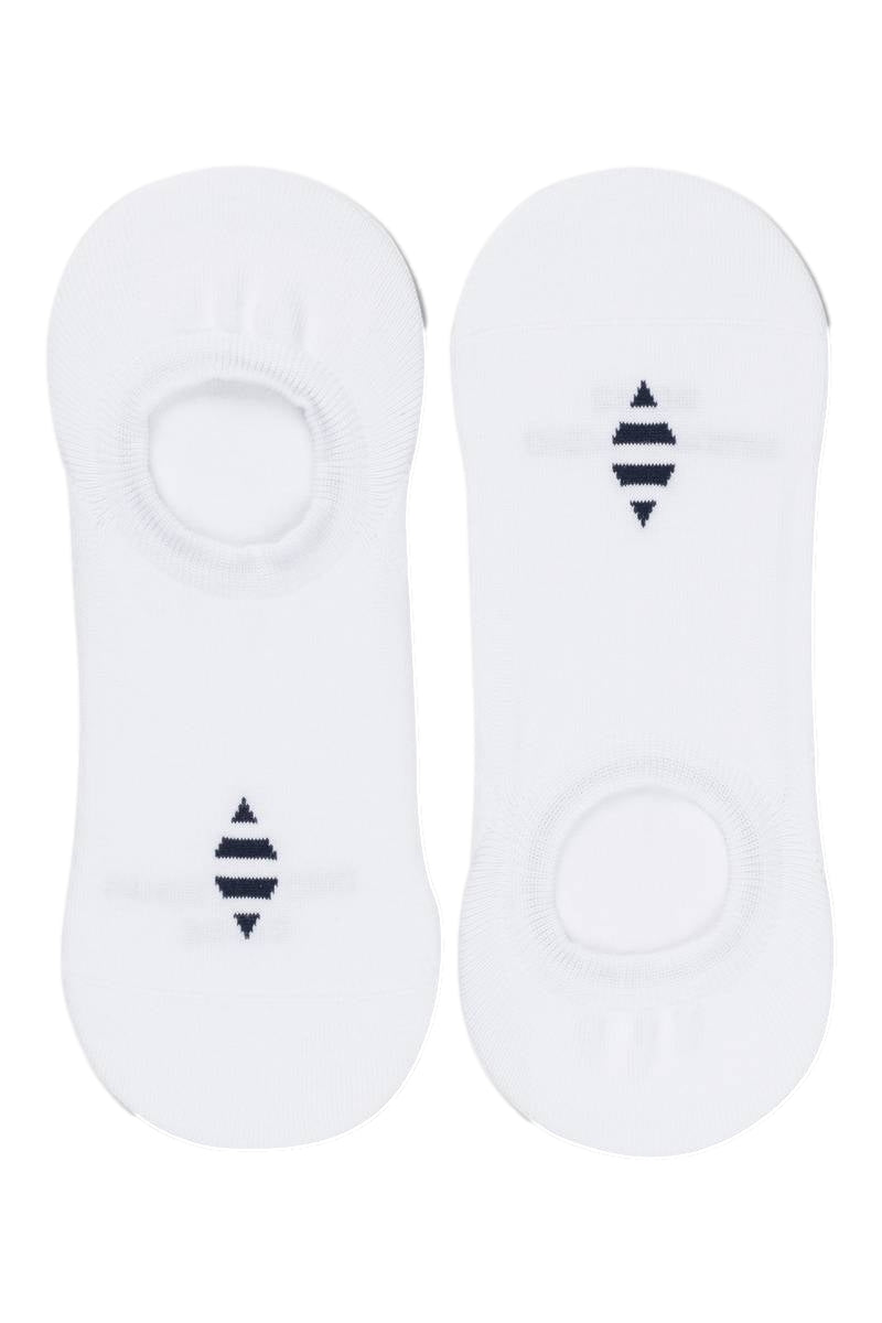 Panos Emporio Hans Erik Cotton No Show Liner 3pk Sokker Hvit - modostore.no