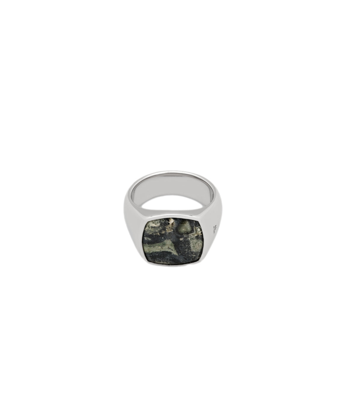 Tom Wood Cushion Ring Kambaba Ring Grønn/Sølv
