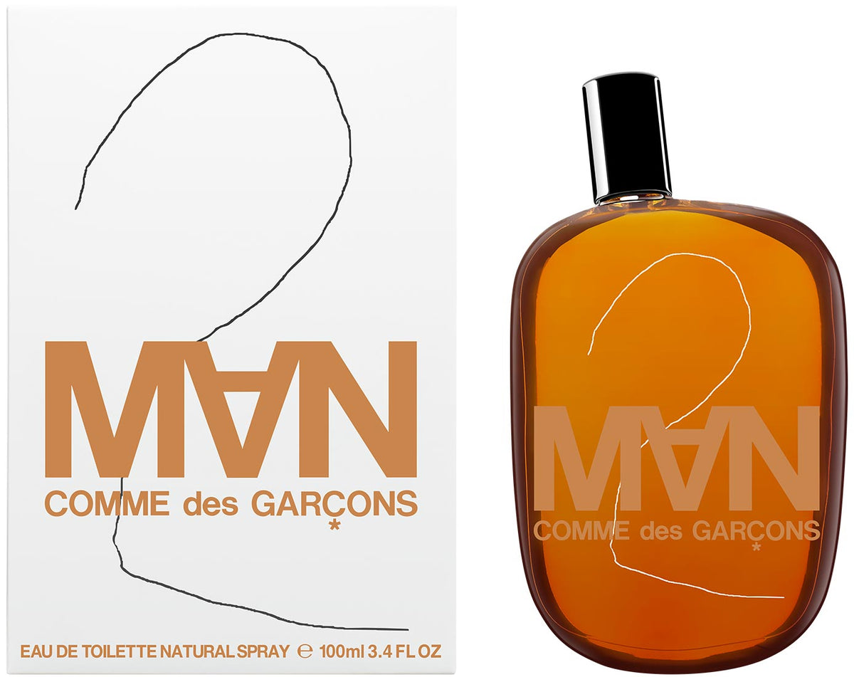 Comme des Garcons Parfums 2 Man parfyme i hvit flaske gr