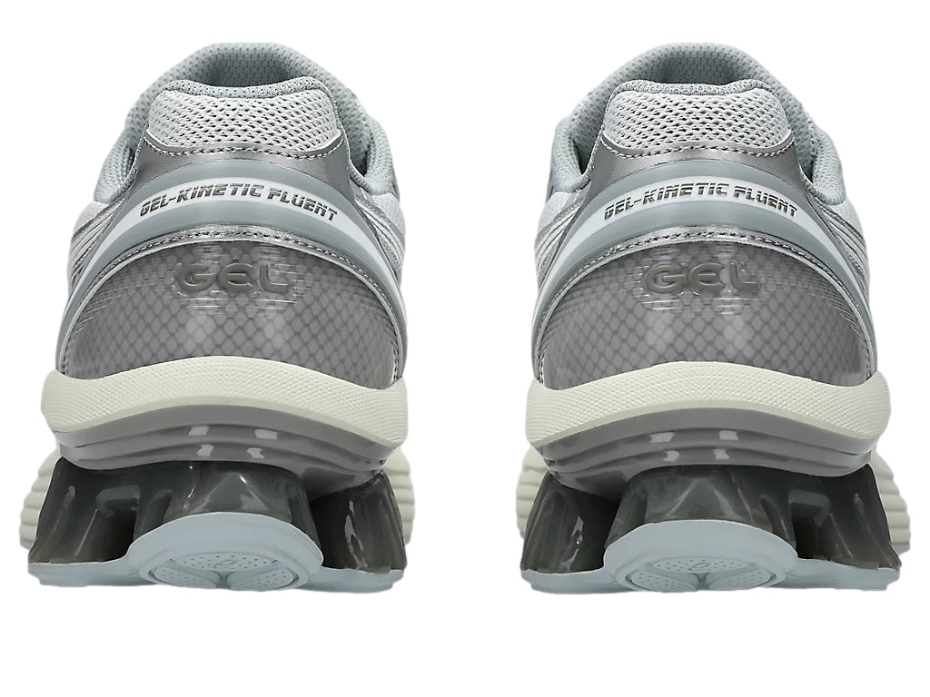 Asics GEL-KINETIC FLUENT WHITE/WHITE Sko Hvit Og Sølv - modostore.no