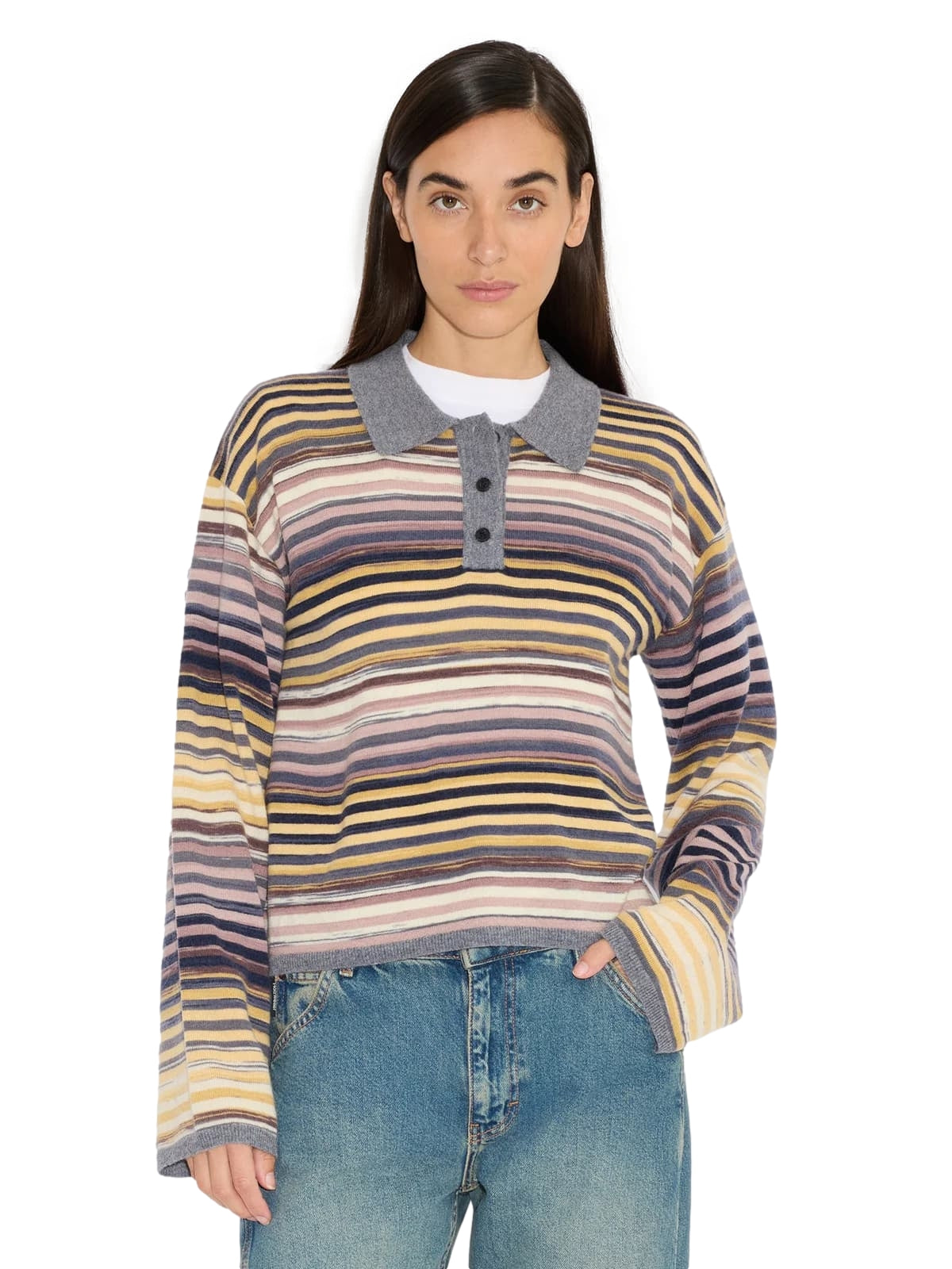 Holzweiler Luna Space Yarn Polo Genser Multi