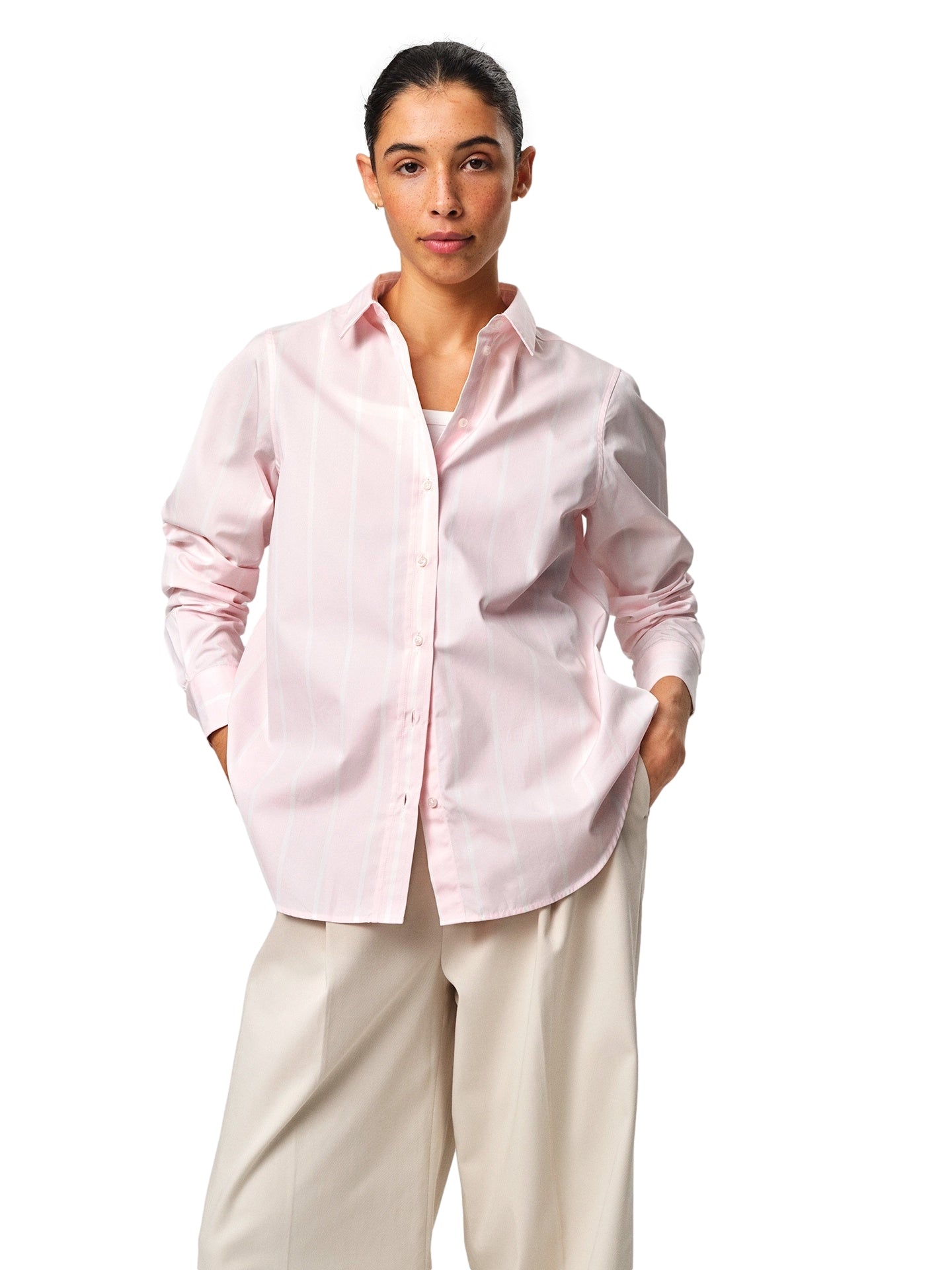 Julie Josephine Sophie Shirt Skjorte Rosa Striper - modostore.no