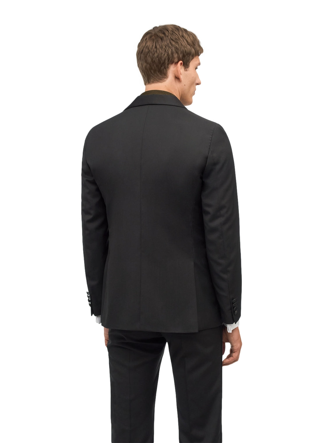 Sort Tiger of Sweden Ease Smoking dressjakke i klassisk snitt, vist fra front med knappelukking og elegante detaljer