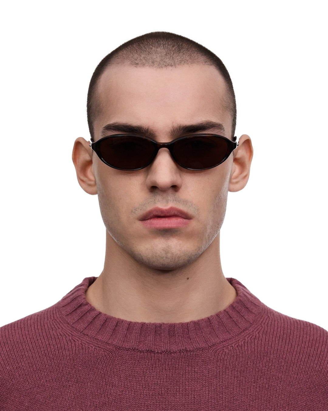 Chimi Eyewear Ellipse Tortoise Solbriller Brun Mønster