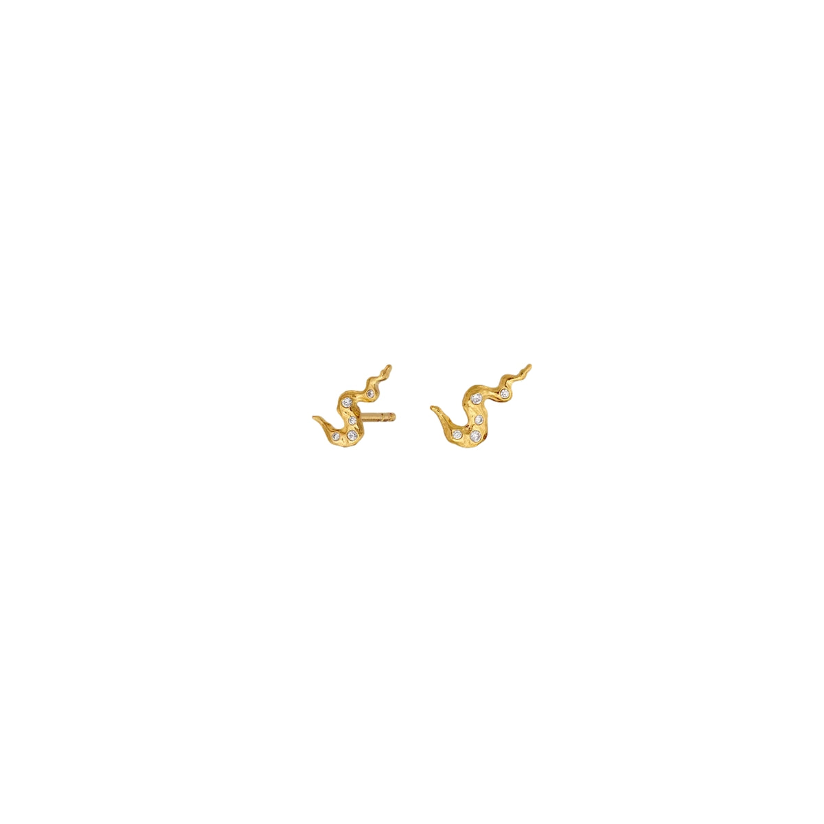 Maanesten Era Earrings Øredobber Gull