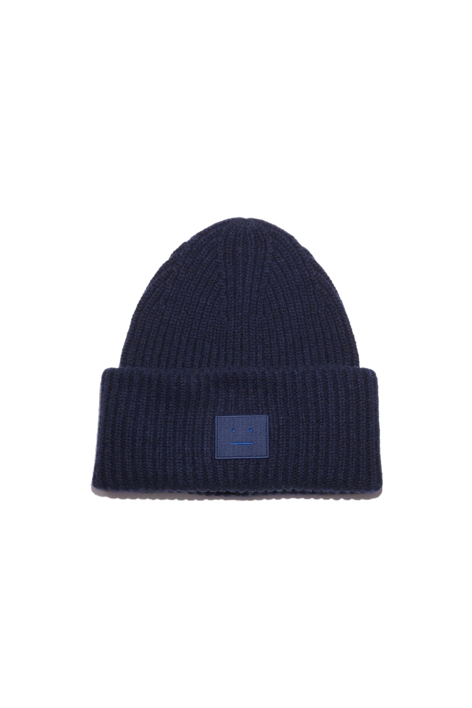 Acne Face Beanie Lue Marine - modostore.no