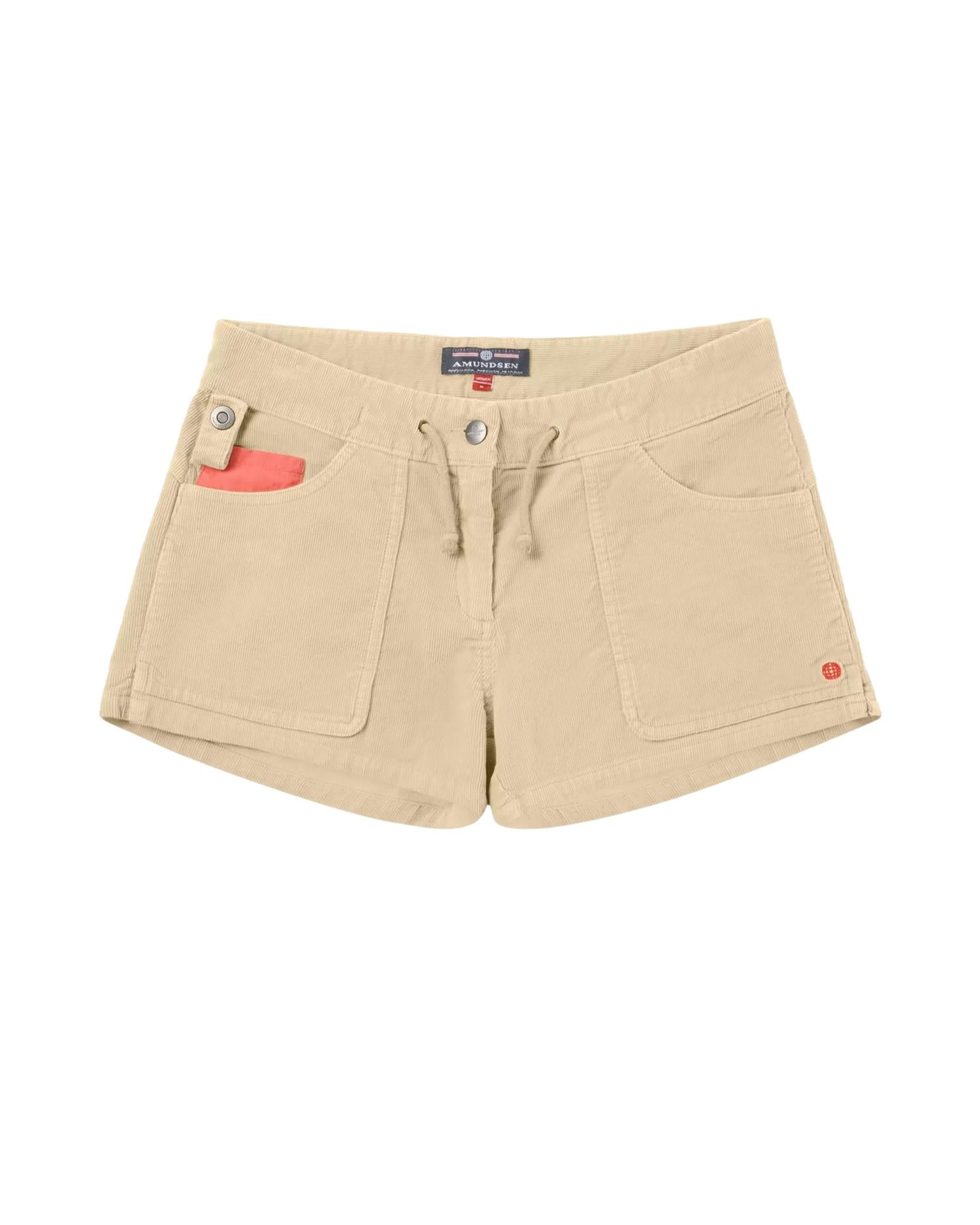 Amundsen 3Incher Concord G.Dyed Shorts Womens Shorts Beige - modostore.no