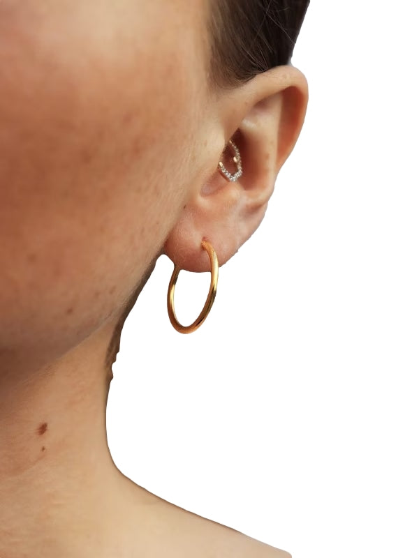 Maria Black Senorita 35 hoop Øredobber Gull - modostore.no