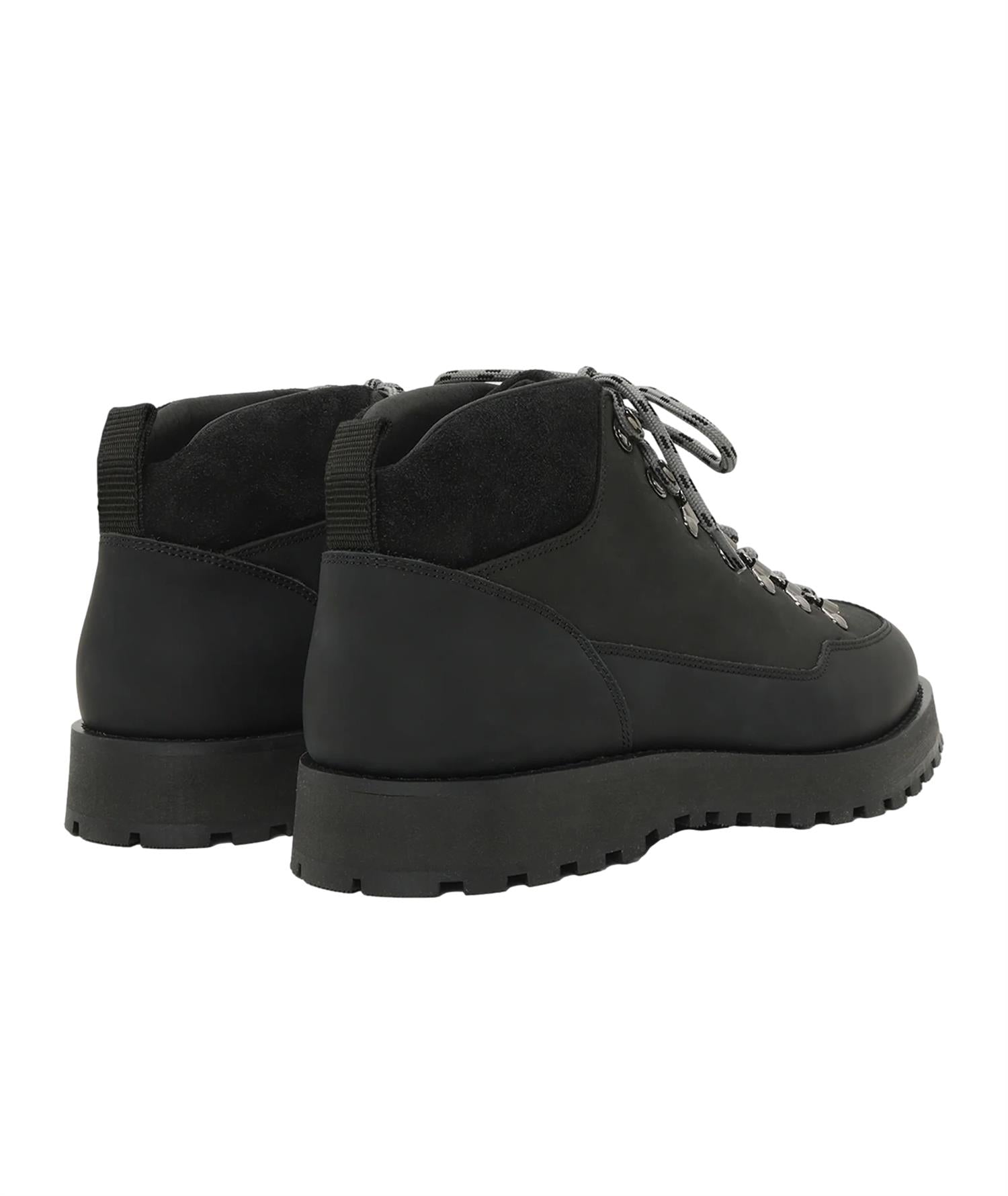 Garment Project Dune Mid - Black Crazy Horse Leather Sko Sort - modostore.no