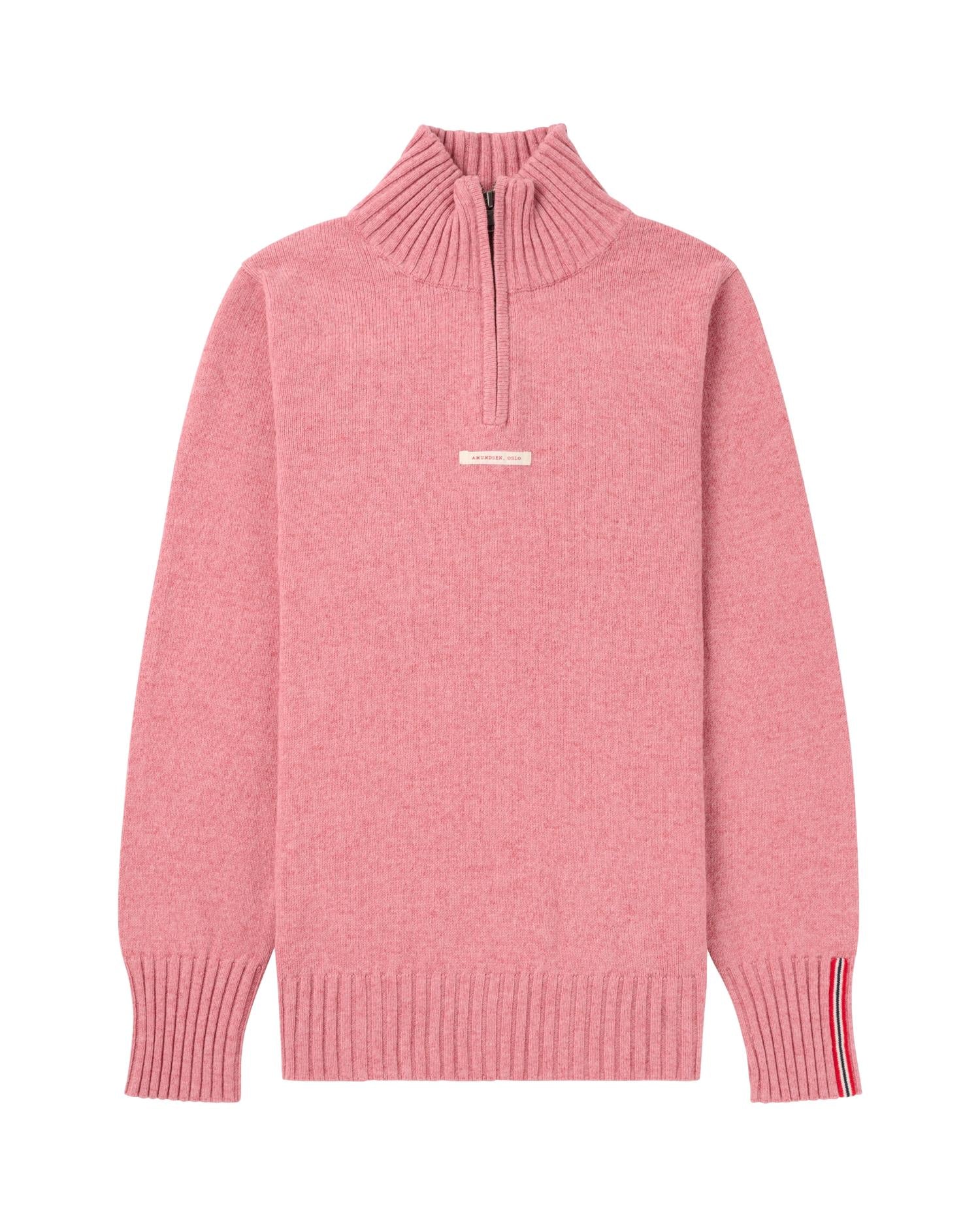 Amundsen Deck Half Zip Womens Genser Rosa - modostore.no