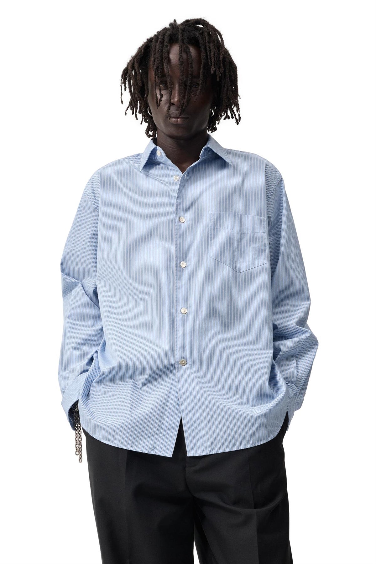 Livid Apt Shirt Skjorte Blå Striper