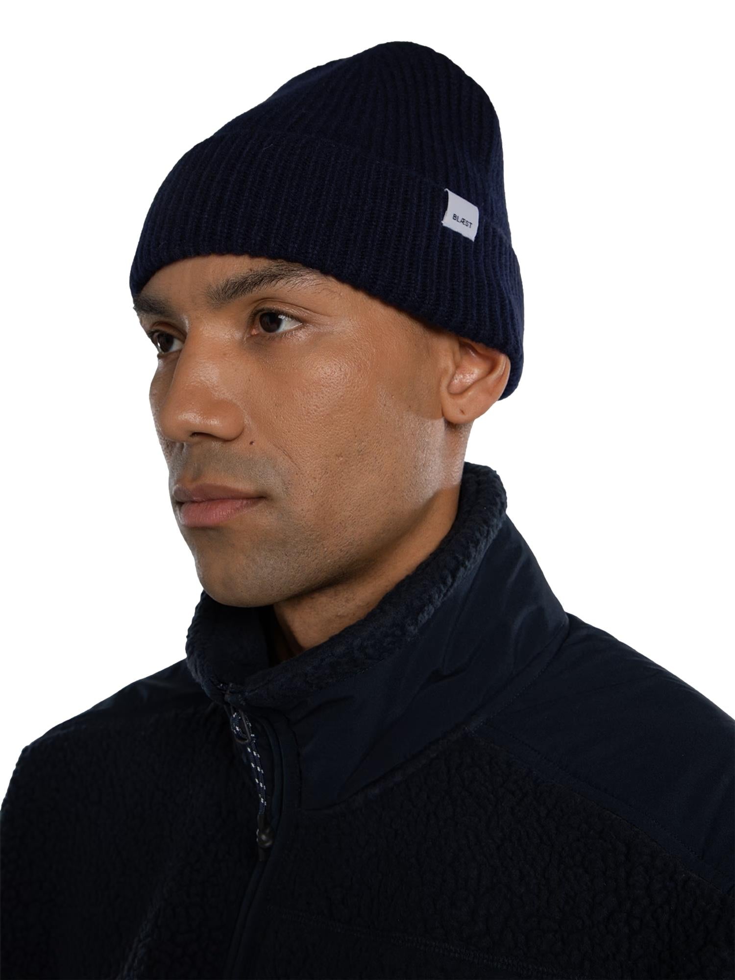 Blæst Beanie Dark Navy Lue Mørkeblå - modostore.no