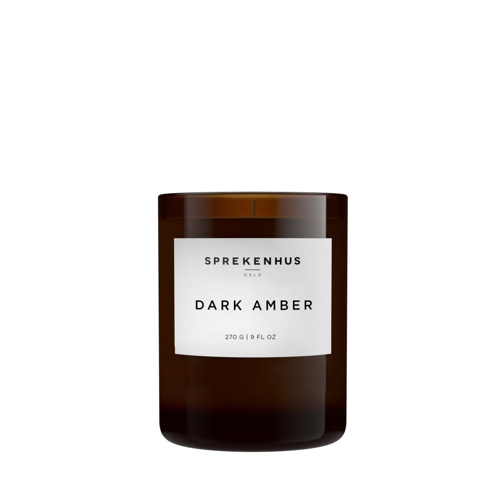 Sprekenhus Scented Candle 270g - Dark Amber Duftlys Hvit