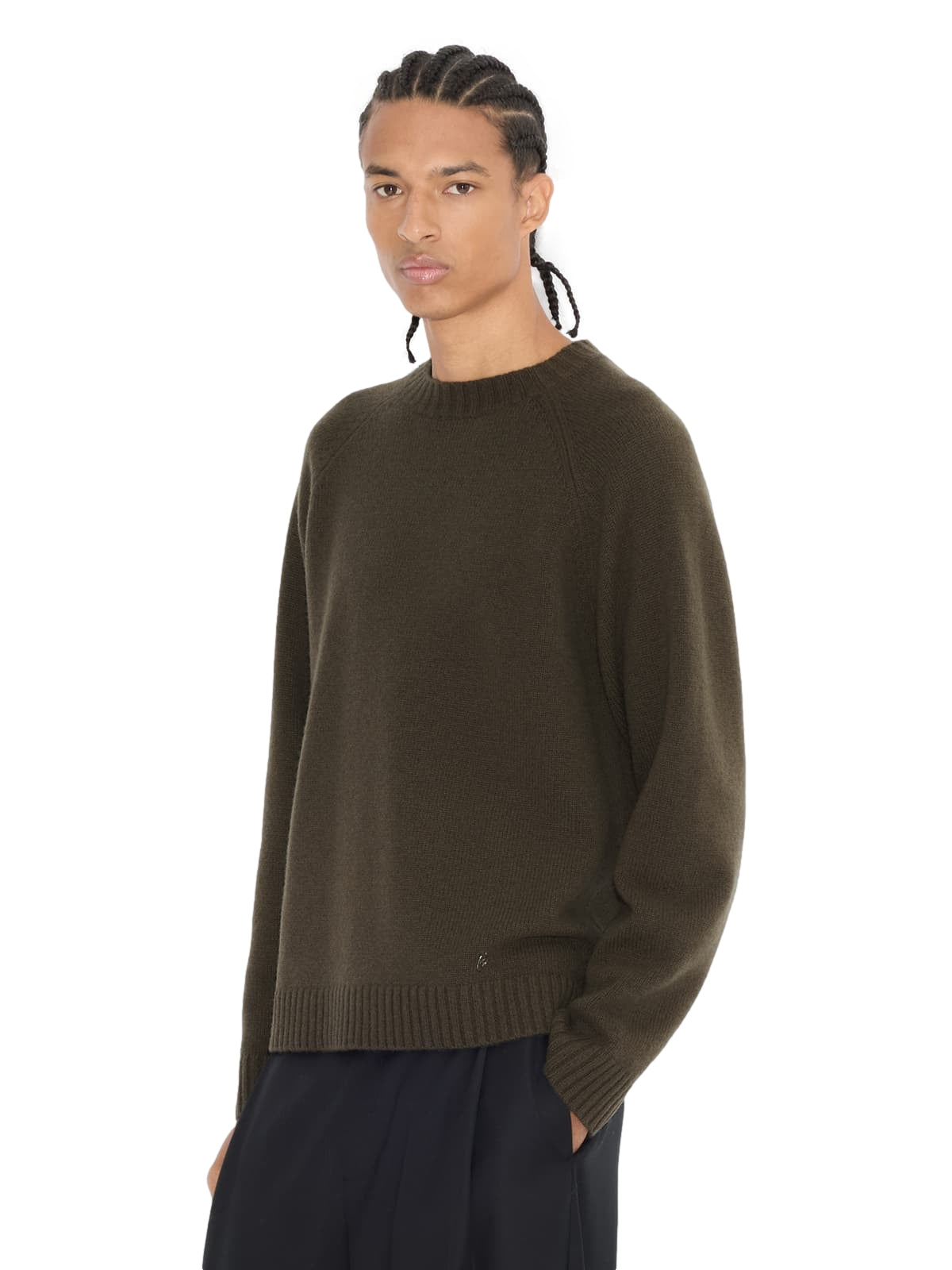 Holzweiler Andreas Crewneck Sweater Genser Mørkegrønn