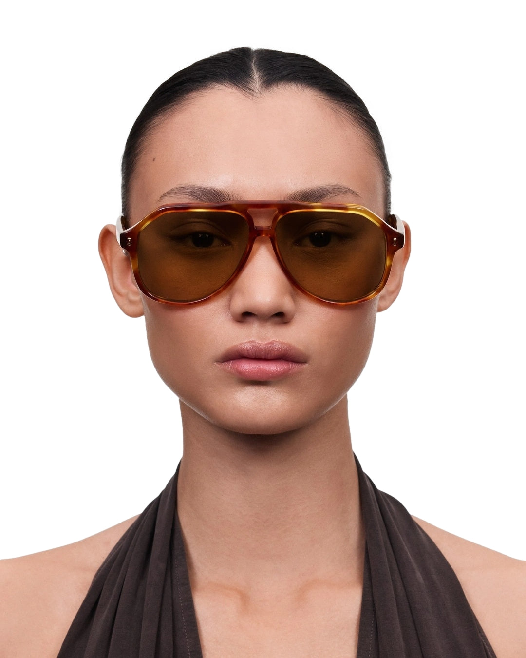 Chimi Eyewear Doris Honey Tortoise Solbriller Brun/Gul - modostore.no